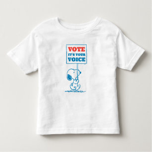 Peanuts   Snoopy - Go Vote Sign Toddler T-shirt