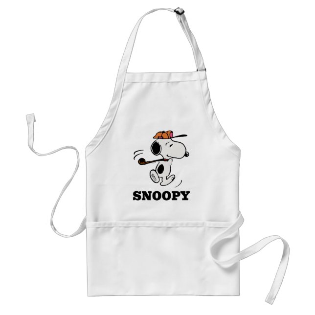 Peanuts | Snoopy Golf Swing Adult Apron (Front)