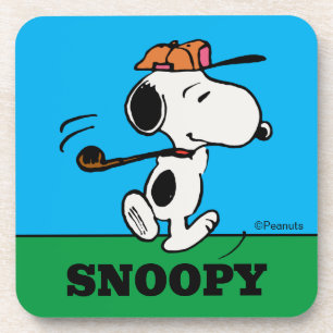 Peanuts Snoopy Golf Swing Beverage Coaster