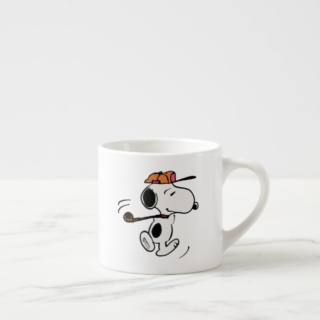 Peanuts | Snoopy Golf Swing Espresso Cup (Right)