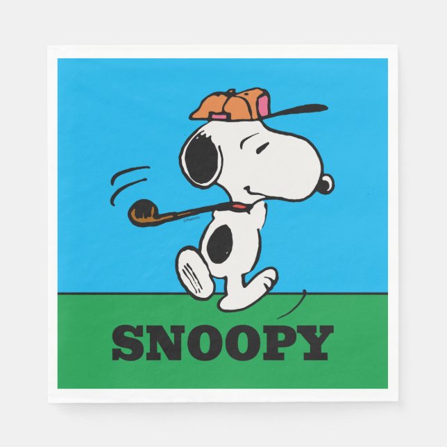 Peanuts | Snoopy Golf Swing Napkins (Front)