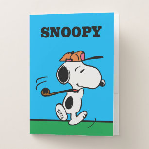 Peanuts Snoopy Golf Swing Pocket Folder