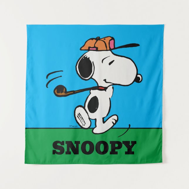 Peanuts | Snoopy Golf Swing Tapestry (Front)