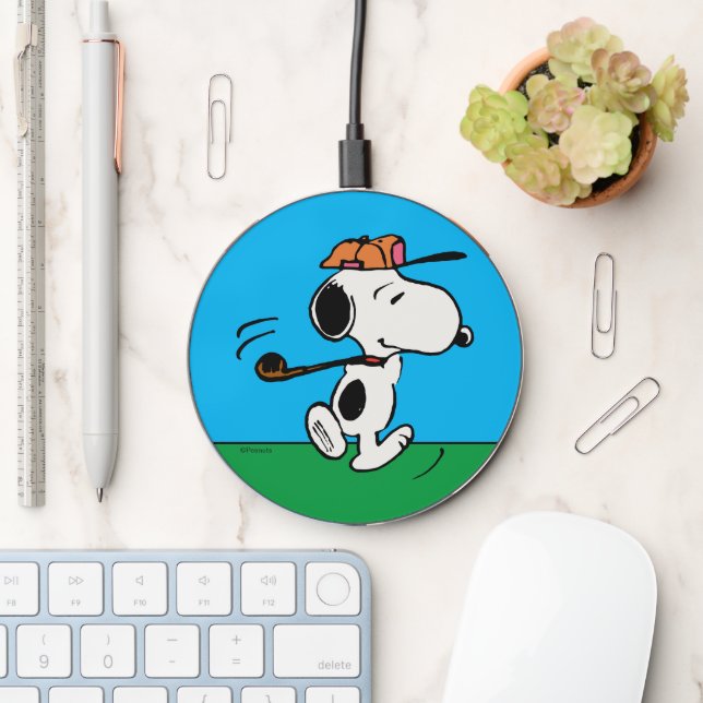 Peanuts | Snoopy Golf Swing Wireless Charger (Desk)