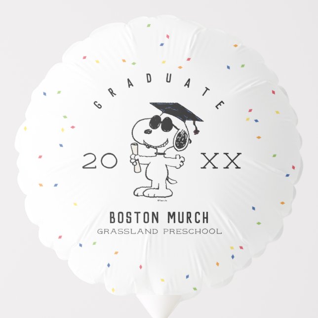 Peanuts | Snoopy Graduate Balloon (Front)