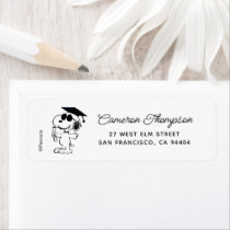 Peanuts Snoopy Graduate  Label