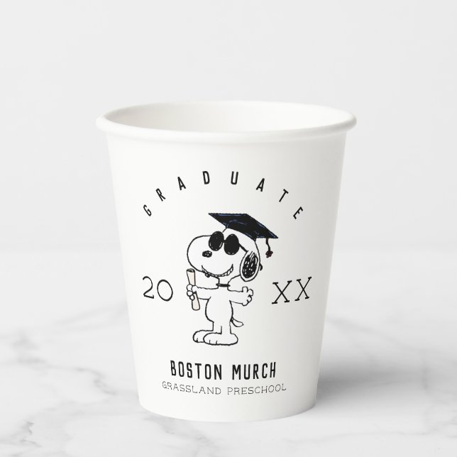 Peanuts | Snoopy Graduate Paper Cups (Front)