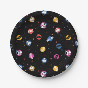Peanuts Snoopy Graduation Celebration Pattern Paper Plates