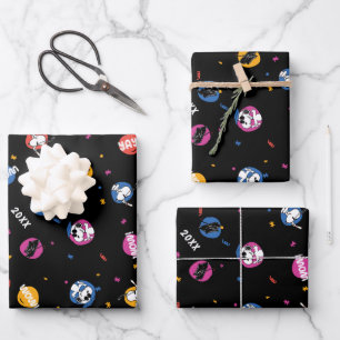 Peanuts Snoopy Graduation Celebration Pattern Wrapping Paper Sheets