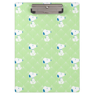 Peanuts Snoopy Green Deco Dreams Pattern Clipboard