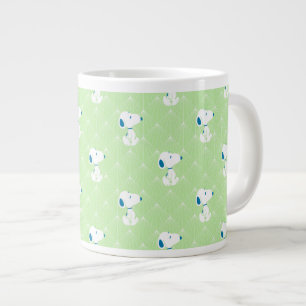 Peanuts Snoopy Green Deco Dreams Pattern Giant Coffee Mug