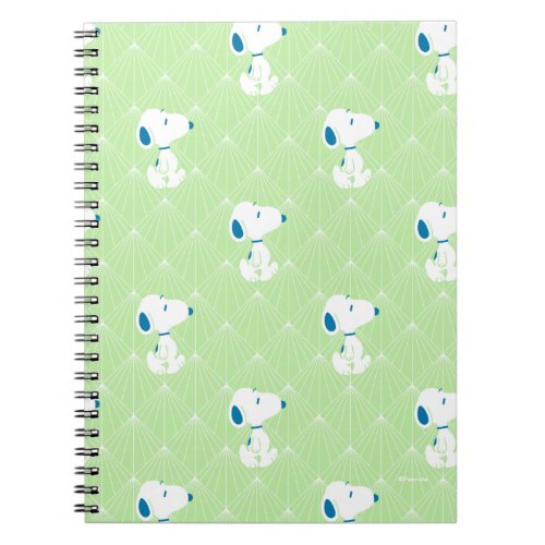 Peanuts  Snoopy Green Deco Dreams Pattern Notebook