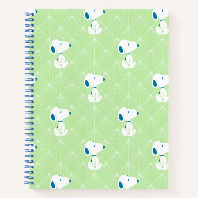 Peanuts | Snoopy Green Deco Dreams Pattern Notebook (Front)