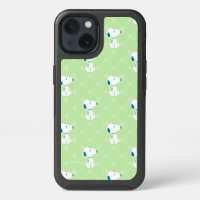 Peanuts | Snoopy Green Deco Dreams Pattern iPhone 13 Case