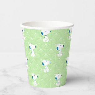 Peanuts   Snoopy Green Deco Dreams Pattern Paper Cups