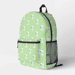 Peanuts Snoopy Green Deco Dreams Pattern Printed Backpack