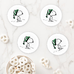 Peanuts Snoopy Green Snow Cap Coaster Set