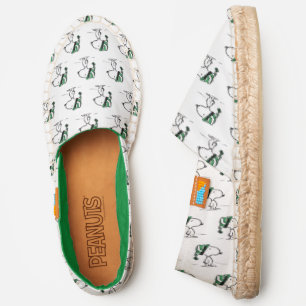 Peanuts Snoopy Green Snow Cap Espadrilles