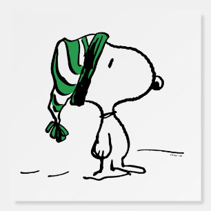 Peanuts Snoopy Green Snow Cap Foam Board