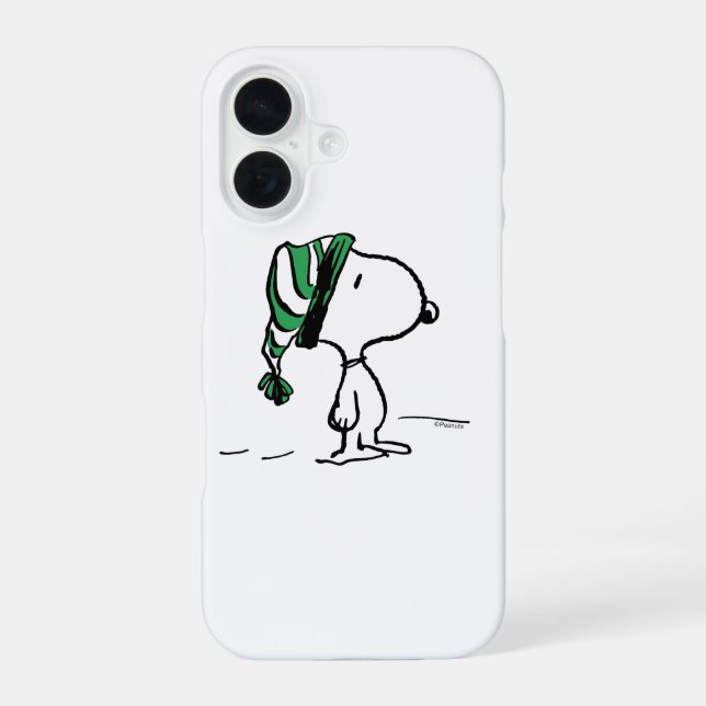 Peanuts | Snoopy Green Snow Cap iPhone Case (Back)