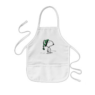 Peanuts   Snoopy Green Snow Cap Kids' Apron