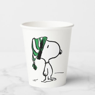 Peanuts Snoopy Green Snow Cap Paper Cups