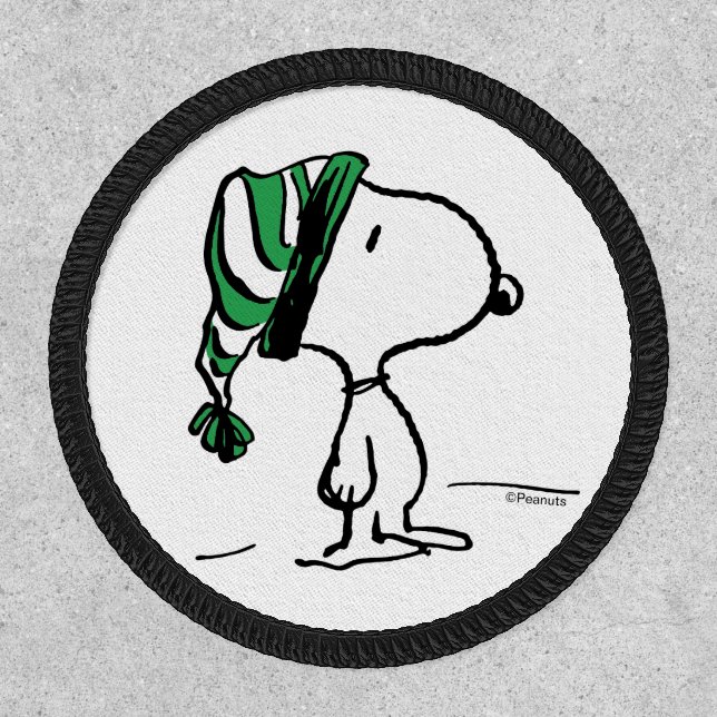 Peanuts | Snoopy Green Snow Cap Patch (Front)