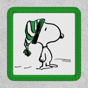 Peanuts Snoopy Green Snow Cap Patch