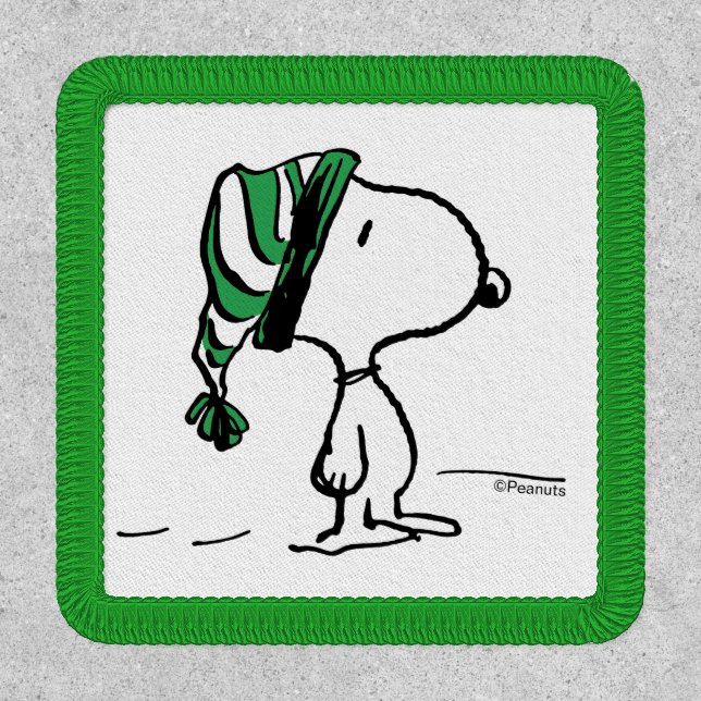 Peanuts | Snoopy Green Snow Cap Patch (Front)