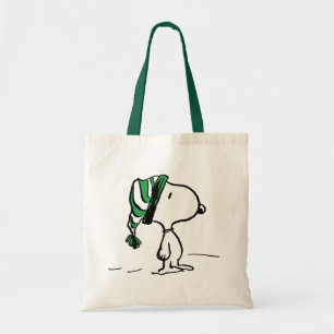 Peanuts Snoopy Green Snow Cap Tote Bag