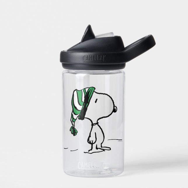 Peanuts | Snoopy Green Snow Cap Water Bottle (Left)