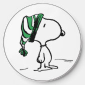 Peanuts | Snoopy Green Snow Cap Wireless Charger (Front)