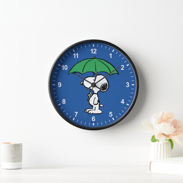 Peanuts | Snoopy Green Umbrella Clock (Home)