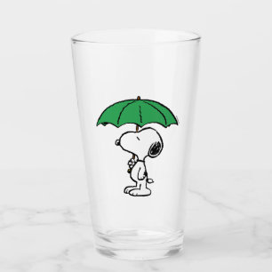 Peanuts Snoopy Green Umbrella Glass