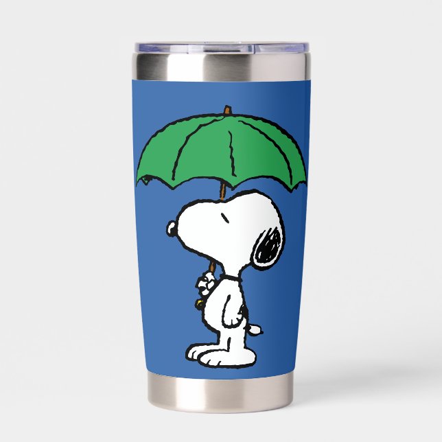 Peanuts | Snoopy Green Umbrella Insulated Tumbler (Front)