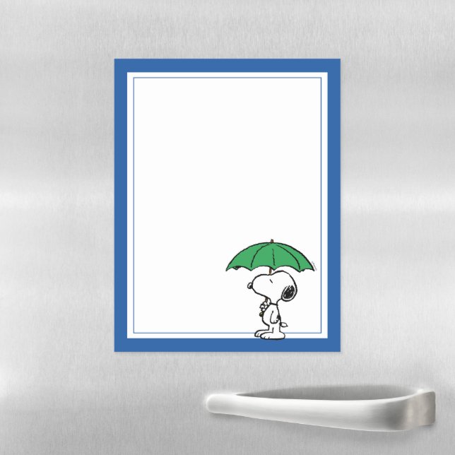 Peanuts | Snoopy Green Umbrella Magnetic Dry Erase Sheet (In Situ)