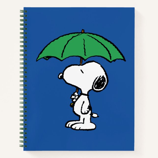 Peanuts | Snoopy Green Umbrella Notebook (Front)