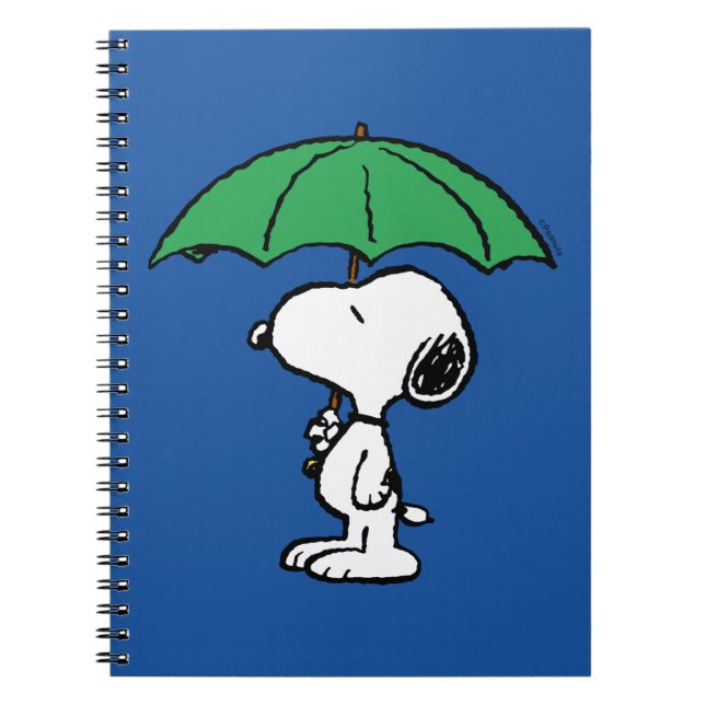 Peanuts | Snoopy Green Umbrella Notebook (Front)