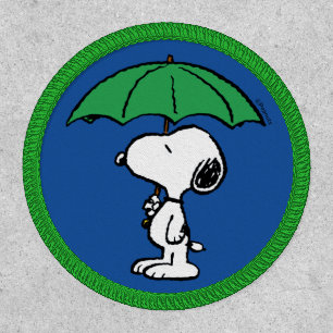 Peanuts   Snoopy Green Umbrella Patch