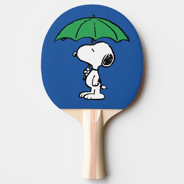 Peanuts | Snoopy Green Umbrella Ping Pong Paddle (Front)