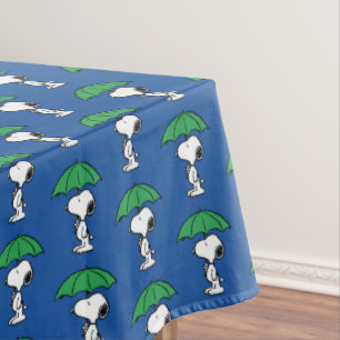 Peanuts Snoopy Green Umbrella Tablecloth