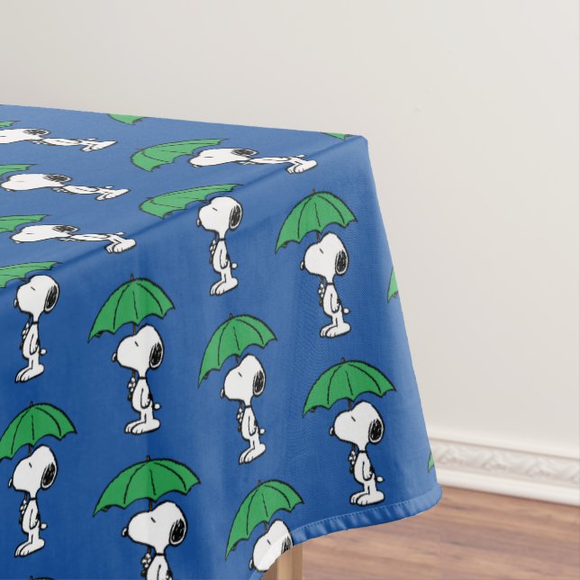 Peanuts | Snoopy Green Umbrella Tablecloth (In Situ)
