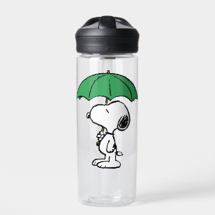 Peanuts   Snoopy Green Umbrella Water Bottle