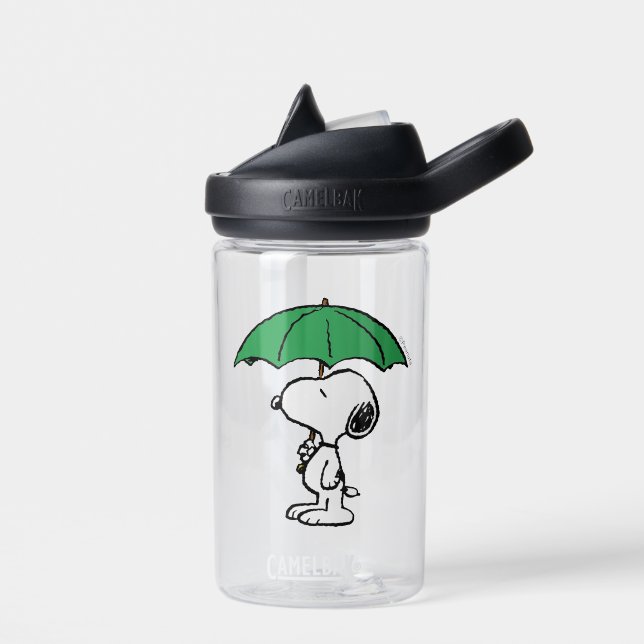 Peanuts | Snoopy Green Umbrella Water Bottle (Left)