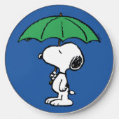 Peanuts | Snoopy Green Umbrella Wireless Charger (Front)