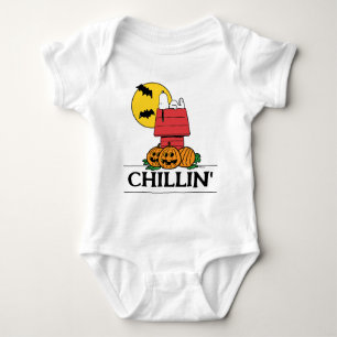 Peanuts Snoopy Halloween Doghouse Baby Bodysuit