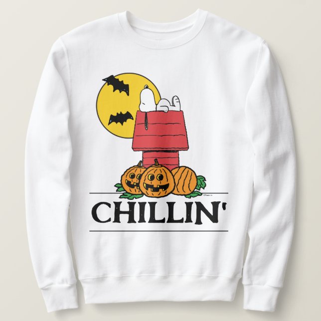 Peanuts | Snoopy Halloween Doghouse Sweatshirt (Design Front)