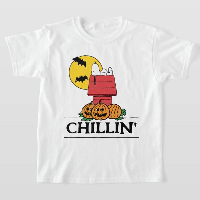 Peanuts | Snoopy Halloween Doghouse T-Shirt (Laydown)