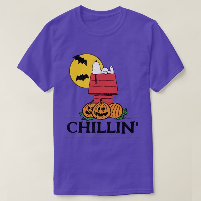 Peanuts | Snoopy Halloween Doghouse T-Shirt (Design Front)