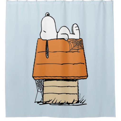 Peanuts Snoopy Halloween Nap Shower Curtain Zazzle